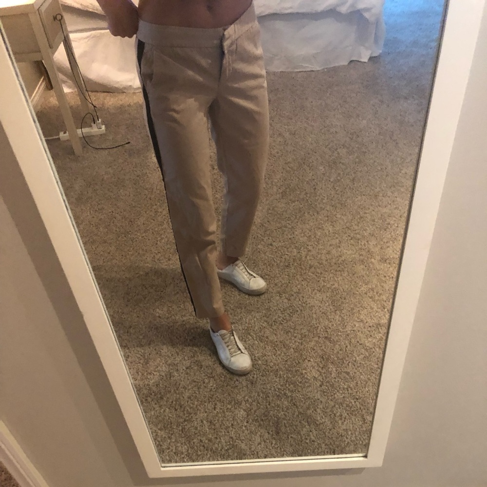 J. Crew chinos with stripe